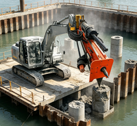 Équipement robuste de forage et de fendage hydraulique pour travaux miniers de roche, intégrant perceuse et fendeuse de roche