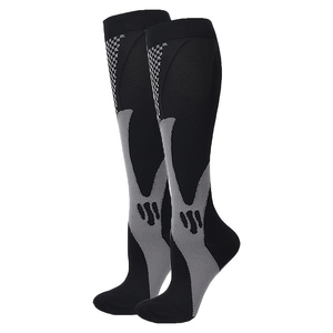 Compression <b>Socks</b> <b>Knee</b> <b>High</b> Breathable Knitted <b>Socks</b> Spandex Polyester Running Sports <b>Socks</b> Geometric Pattern Adult Summer - Product Image 3