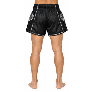 <b>Black</b> Muay Thai <b>Shorts</b> <b>Men</b> MMA Fight Wear Breathable Polyester Printing Logo Front Mixed Martial Arts Training <b>Shorts</b> Adult - Product Image 4