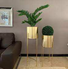 Support de fleurs en métal design pour plantes d'intérieur/extérieur, pot de présentation classique pour salon et chambre à coucher, vente en gros - Product Image 4