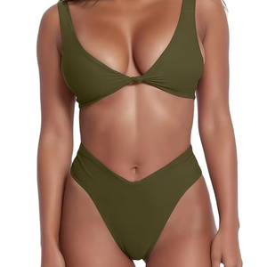 Custom Design Women Push up Front Logo <b>Bikini</b> <b>Set</b> Swimwear OEM Factory with Customizable Colors & <b>Sizes</b> - Product Image 1