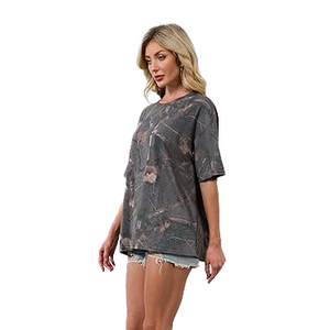 Camisetas Casuales Extra Grandes para Mujer, al por Mayor, de Algodón y Poliéster, Cuello Redondo, Ecológicas, de Secado Rápido, Ropa Urbana de Verano - Product Image 5