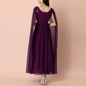 Vestido Largo Elegante para Mujer, de Manga Larga, con Bordado, para Fiesta, Boda, Celebración, Estilo Elegante - Product Image 2