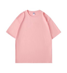 T-shirt en coton uni surdimensionné pour homme, manches courtes, col rond, décontracté, jersey uni, longueur normale - Product Image 2