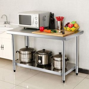 24 X 36 Inch Stainless Steel Commercial <b>Kitchen</b> Food <b>Prep</b> <b>Table</b> Durable Steel Fabrication for Commercial Use - Product Image 1