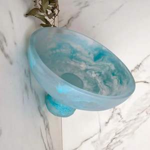 Bol de service décoratif en résine de qualité supérieure pour la cuisine, la table à manger, les fruits, les salades, les collations, vaisselle élégante pour la maison - Product Image 5