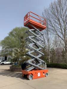 Plataformas Elevadoras Hidráulicas Autopropulsadas Eléctricas de 220V con Batería, Elevador de Tijera Móvil sobre Orugas, Elevador de Tijera Móvil, Elevador Aéreo - Product Image 3