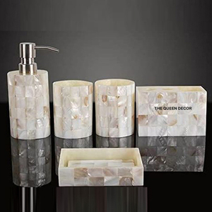 Rustic Proof Stainless Steel Metal Five Piece <b>Set</b> Golden Antique Finished <b>Bathroom</b> <b>Set</b> <b>Bathroom</b> <b>Accessory</b> Hotel and Resorts - Product Image 6