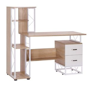 Scrivania per Computer con Spazio di Archiviazione, Postazione di Lavoro Pratica e Organizzata - Product Image 3