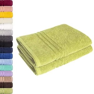 Serviettes de bain en coton super absorbantes, vente en gros, grammage élevé, séchage rapide, toucher doux, qualité supérieure, couleur unie - Product Image 2