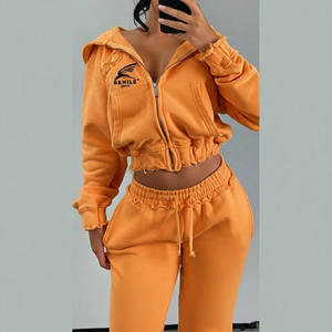 Conjunto de Ropa Deportiva para Mujer, Otoño 2026, Dos Piezas, Chaqueta con Cierre y Pantalones Deportivos - Product Image 2