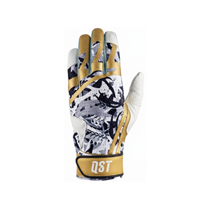 Gants de frappe de baseball en cuir avec paume imprimée camouflage, gants de frappe de softball à manchette longue avec sangle, logo personnalisé OEM ODM pour l'entraînement - Product Image 3