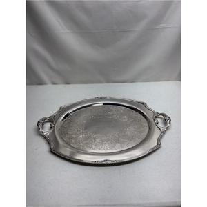 Assiettes de service en métal pour hôtels, forme ovale, designs et tailles personnalisables, assiettes de présentation en laiton pour événements - Product Image 3