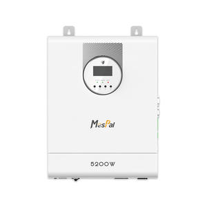 Гибридный солнечный инвертор Mespal 5.2 кВт, 48 В, однофазный, для автономных и сетевых систем, <span class=keywords><strong>MPPT</strong></span>, для литиевых/свинцово-кислотных аккумуляторов, чистая синусоида, преобразователь DC/AC - Product Image 4