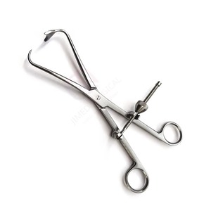 Pinzas para Sujetar Huesos con Cierre Giratorio y Acabado Mate |   Instrumento Quirúrgico Ortopédico de Acero Inoxidable para Fijación Ósea - Product Image 1