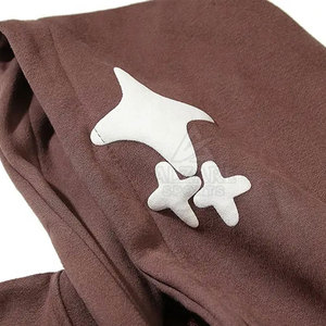 Sweats à capuche basiques coupe-vent en coton avec impression en relief, prix usine, les plus vendus - Product Image 2