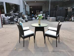 Juego de Comedor de Ratán Sintético de Lujo PRCF-033 para Jardín, Patio y Balcón - Product Image 4