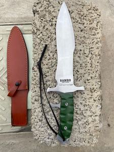 Cuchillo de Caza de Acero Inoxidable Hecho a Mano, Edición Especial MORTAL SAGA, con Funda de Cuero y Caja de Damasco, Hoja de 11.5 Pulgadas - 1 Año de Garantía - Product Image 3