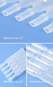 Envase de Ampolla de Plástico de Dosis Única de 1 ml para Crema de Ojos y Aceite Esencial con Tapa de Rosca para Llenado Multicámara - Product Image 5