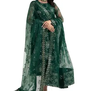Setelan Pakistan SALWAR KAMEEZ gaun pernikahan India pakaian pesta set gaun desain ringan gaun pesta wanita 2024 terbaik