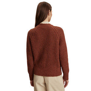 Cárdigan de punto bouclé para mujer, suéter con botones frontales, mezcla de algodón suave, texturizado, manga larga, informal, elegante y cómodo para combinar en capas - Product Image 4