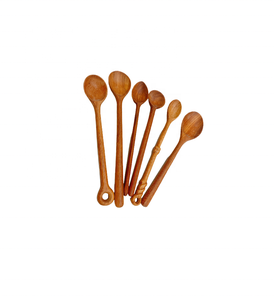 ช้อนไม้อาคาเซียขัดเรียบเสิร์ฟชิ้นในราคาโรงงานสั่งซื้อจำนวนมากสำหรับใช้ในร้านอาหารทุกวันเครื่องมือทำอาหาร - Product Image 2