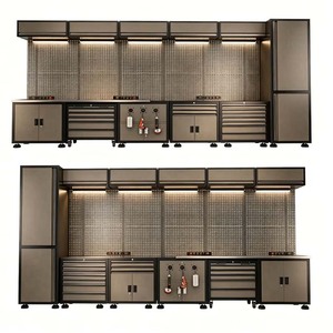 Modular Metal <b>Tool</b> <b>Cabinet</b> Pegboard 48 Drawers Industrial Workshop Storage Keyed Lock 300kg Load Capacity Customizable - Product Image 1