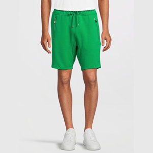 Shorts de sport en molleton de coton de qualité supérieure avec cordon de serrage ajustable à la taille, coupe ample, pour la gym, le fitness et l'entraînement - Product Image 2