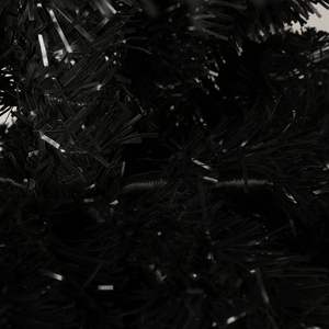 7.5FT nero sottile albero di natale artificiale con supporto in metallo pieghevole include tutti gli accessori necessari - Product Image 6