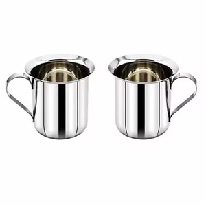 Ensemble de tasses en laiton, design minimaliste, avec la phrase 'Always Home With My Van', portables pour le voyage, avec poignée - Product Image 2