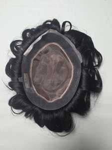 Peluca de Cabello Humano Mono de Primera Calidad Austriaca Taz Hair Bangladesh con Estilos Naturales y Ondas Profundas - Product Image 6