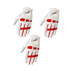 Guantes de Golf Deportivos Grace Blancos, Personalizables, con Palma Suave, Unisex, de Algodón/Spandex Premium, Ajuste Personalizado, Antideslizantes, con Cierre de Tirón, para Manos Largas - Product Image 3