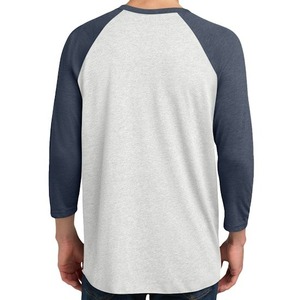 T-shirt à manches longues col rond en coton et fibre de bambou de haute qualité, coupe américaine, ample, séchage rapide, grande taille, couleur unie, anti-rétrécissement - Product Image 5