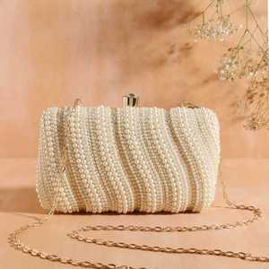 Pochette brodée à la main, prix bas, sac à main ethnique de créateur pour femme, pour mariage, soirée, par M/S SHAAD HANDICRAFTS - Product Image 3