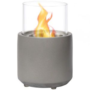 Light Grey Electric <b>Fireplace</b> Mini <b>Tabletop</b> Design - Product Image 1
