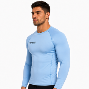 Custom Design Eco-Friendly Anti-Bacterial Quick Dry Breathable Compression Full Sleeve 2026 Summer Men's <b>MMA</b> <b>Rash</b> <b>Guards</b> - Product Image 2