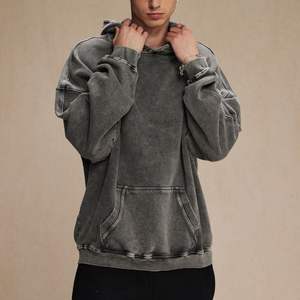 Sudaderas con Capucha Negras Personalizadas con Logotipo, de Felpa Francesa Gruesa, 100% Algodón, 420 Gsm, Talla Grande, para Hombre - Product Image 4