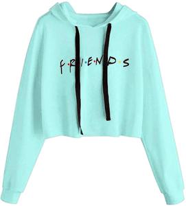 เสื้อครอปแบบมีเชือกรูดของผู้หญิง,เสื้อครอปฟิตเนสทรงครอปแขนยาวขนาดใหญ่พิเศษทำตามสั่งโลโก้ - Product Image 5