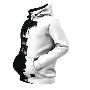 Ensemble de survêtements unisexes en polyester 100 % avec capuche doublée par sublimation, imprimé, pour l'hiver, décontracté, avec logo personnalisé pour hommes - Vente en gros - Product Image 3