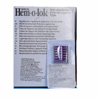 Clips de ligature en polymère Teleflex Weck Hem-o-lok pour interventions chirurgicales professionnelles