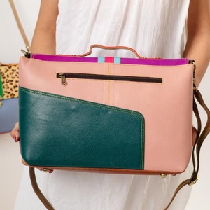 Bolsos de hombro de moda personalizados multicolor al por mayor, bolsos y carteras para mujer, bolso tote de cuero genuino, bolsos de mano para mujer - Product Image 3