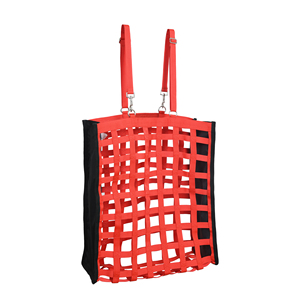 Premium Red Nylon Horse Hay <b>Bag</b> Slow Feed Hay <b>Net</b> Large Capacity Adjustable Strap Durable Stable Feeding <b>Bag</b> Heavy Duty - Product Image 5