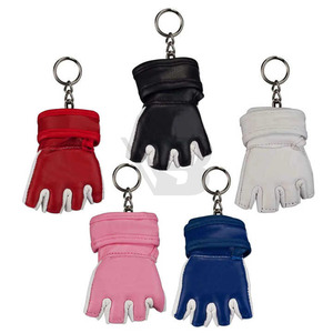 Porte-clés détachable en cuir végétalien véritable avec logo personnalisé, style boxe vintage, sangle métallique personnalisée, cadeau, porte-clés imprimés - Product Image 4