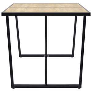 Tavolo da Pranzo in Rovere Nero con Effetto Venatura del Legno - Product Image 3