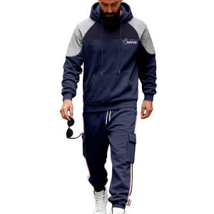 Chándal de Invierno Transpirable Hecho a Medida para Hombre, 100% Algodón, Informal, con Capucha y Cierre de Cordón, para Venta en Línea - Product Image 1