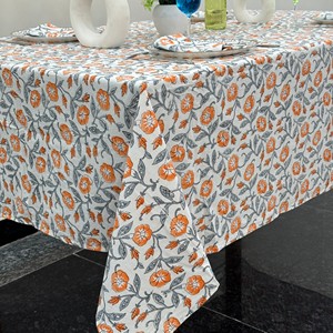 Floral Printed Cotton Linen <b>Tablecloth</b> <b>Round</b> Classic Design Washable Home Use - Product Image 4