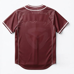 เสื้อเบสบอลแบบสั่งทำพิเศษสำหรับทีม ระบายอากาศได้ดี พร้อมพื้นที่พิมพ์โลโก้และตัวอักษรตามสั่ง สวมใส่สบาย - Product Image 2