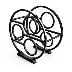 Estante para vinos de metal negro, para montar bajo el gabinete o en la pared, organizador de almacenamiento de botellas de vino que ahorra espacio, para cocina y bar en casa. - Product Image 6