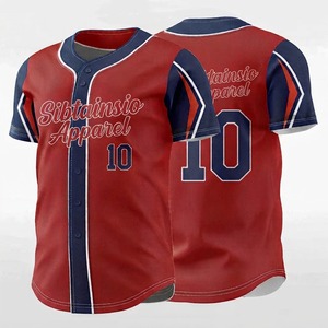 Camiseta Deportiva Personalizada de Béisbol y Sóftbol, Camiseta Deportiva con Bordado Sublimado - Product Image 1