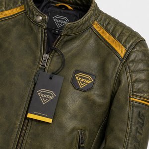 Blousons de moto en cuir unisexes personnalisés, protection sportive, vente chaude été/hiver, qualité supérieure, respirants, prix abordable - Product Image 2